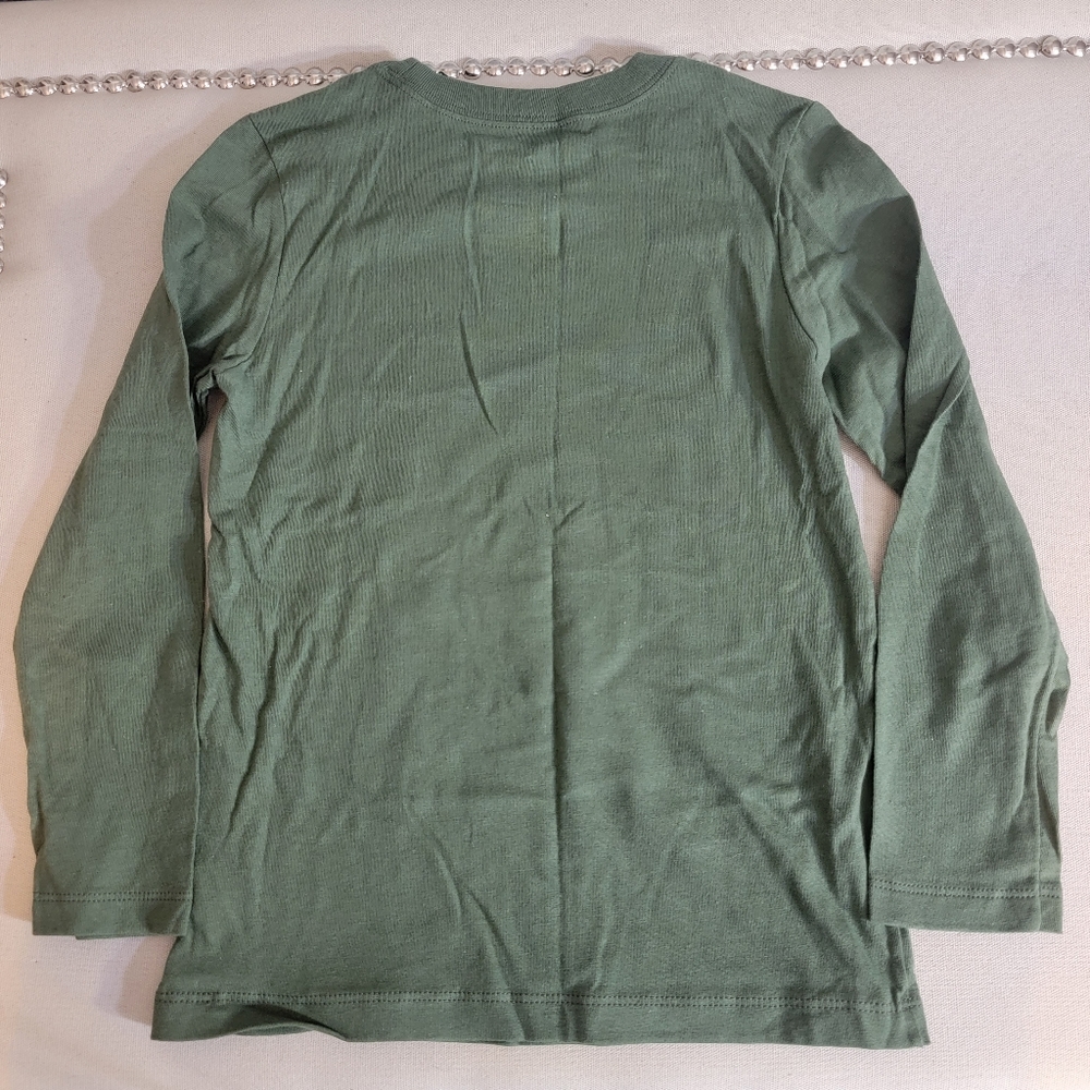 NWT Carter's Green Dads Sidekick Longsleeve 5T - Picture 2 of 2